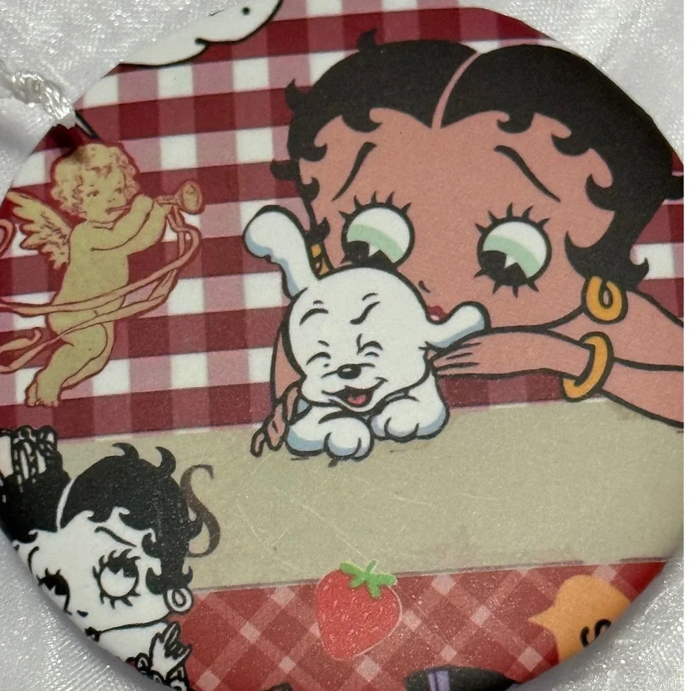 Betty Boop Compact‎ Mirror with Betty Boop and Pudgy Design